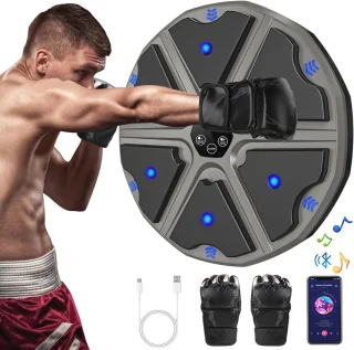 Smart Music Boxing Machine - Wall-Mounted Boxing Trainer (Round)