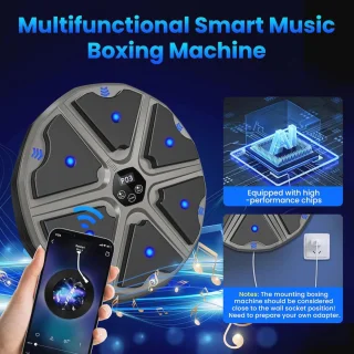 Smart Music Boxing Machine - Wall-Mounted Boxing Trainer (Round)