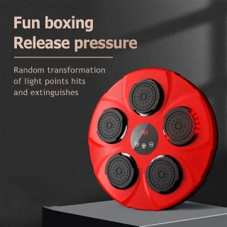 Smart muziek bokstrainer wandmontage rood