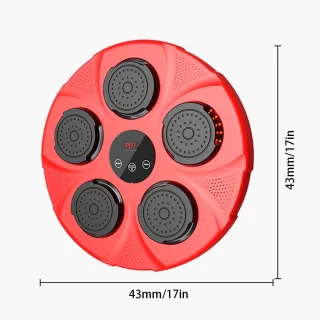 Smart muziek bokstrainer wandmontage rood