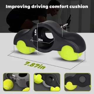SnelShoppen - 4 stuks rocker plate voeten, indoor fietstrainer snap rocker voetadapter, draagbare rocker platen fiets trainer met 8 tennisballen