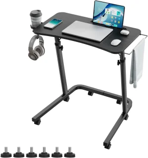 SnelShoppen - roltrainer tafel met wielen voor indoor fietsen - zwart
