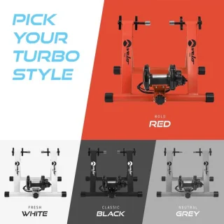 SnelShoppen turbo trainer met mat en magnetisch vliegwiel