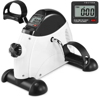 SNJY® Stoelfiets Mini Hometrainer Wit