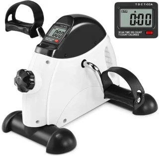 SNJY® Stoelfiets Mini Hometrainer Wit