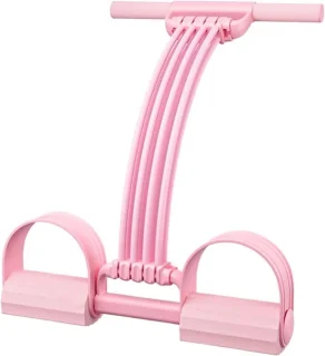 Spantouwpedaal met handgrepen Fitness trainer roze