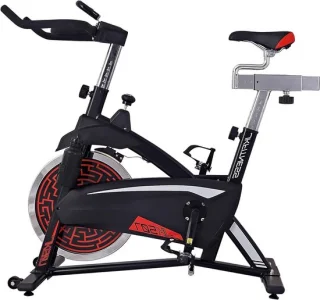 Spin bike hometrainer zwart