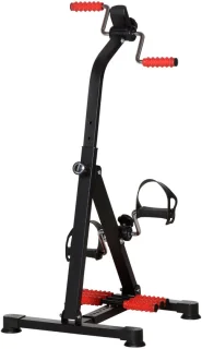 Spinningfiets hometrainer voor thuisgebruik, zwart en rood