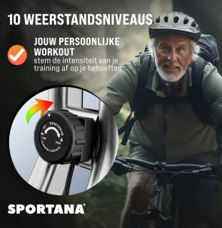 Sportana Eagle 2 Hometrainer Zilver Zwart