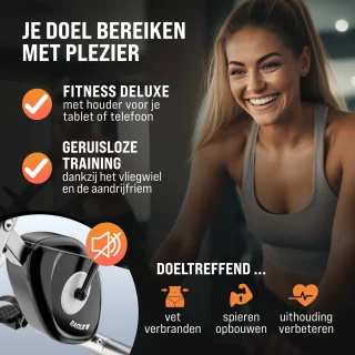 Sportana Eagle 2 Hometrainer Zilver Zwart