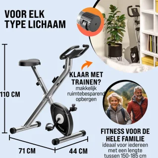 Sportana Eagle 2 Hometrainer Zilver Zwart
