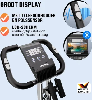 Sportana Eagle 2 Hometrainer Zilver Zwart