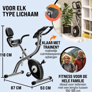 Sportana Eagle 3 Hometrainer Zilver Zwart
