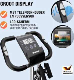 Sportana Eagle 3 Hometrainer Zilver Zwart