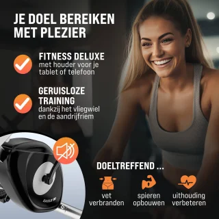 Sportana Eagle 3 Hometrainer Zilver Zwart