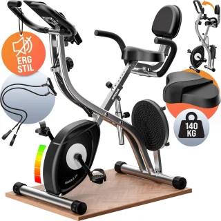 Sportana Eagle 4 Hometrainer Inklapbaar Zwart Zilver