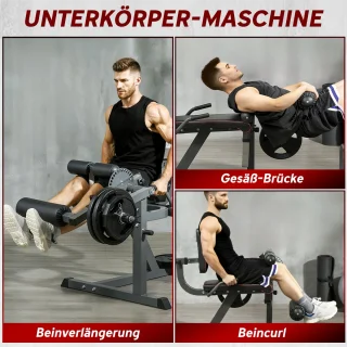 SPORTNOW - Beenstrekker Staal Grijs/Zwart