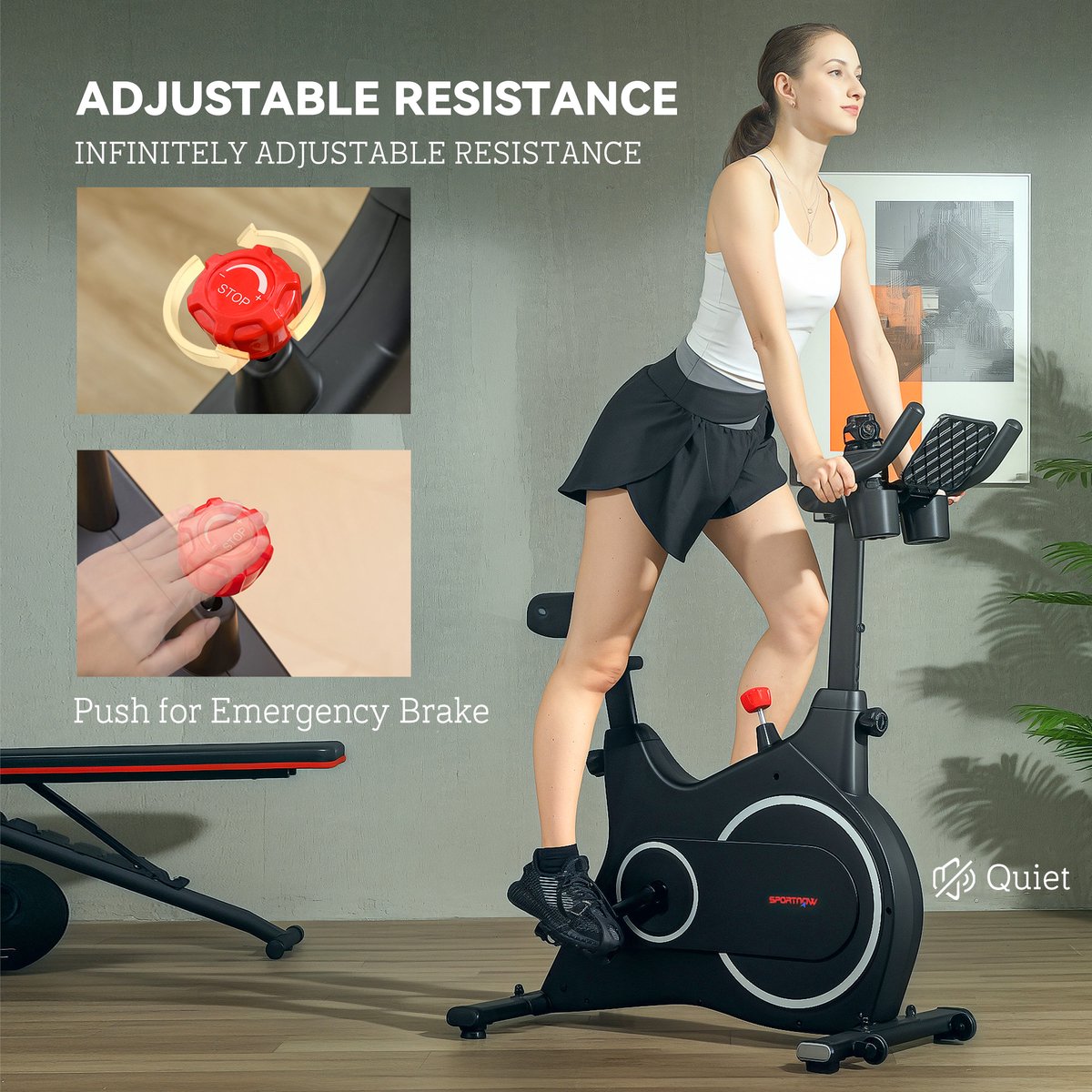 Wat vinden we goed aan de SPORTNOW Liegeergometer Stahl Schwarz