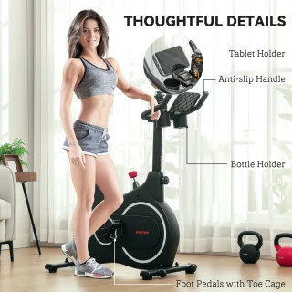 SPORTNOW Liegeergometer Stahl Schwarz