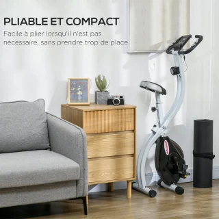 SPORTNOW Magnetische Hometrainer Staal Wit