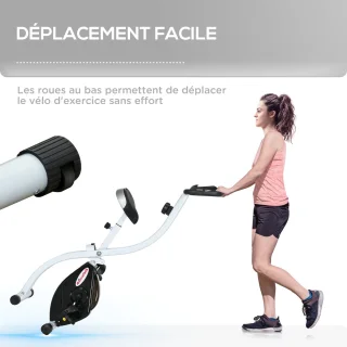 SPORTNOW Magnetische Hometrainer Staal Wit