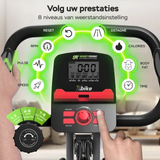 SportTronic X6 Hometrainer Rood/Zwart