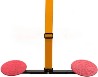 Stapmachine Fitness beentrainer 14 cm schijfdiameter zwart