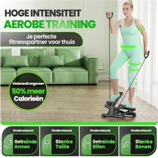 Stepper Fitness Mini Crosstrainer Zwart