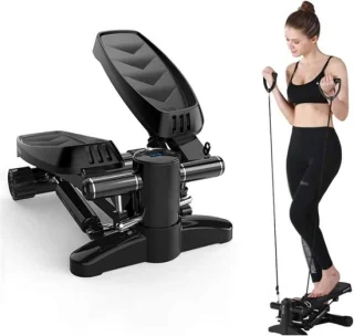 Stepper fitnessmachine zwart