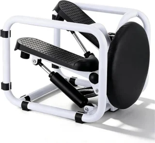 Stepper met banden - zwart