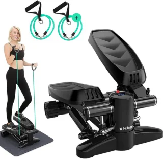 Stepper met display - mini trainer - zwart