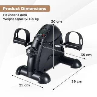 SureDeal® mini pedaaltrainer zwart