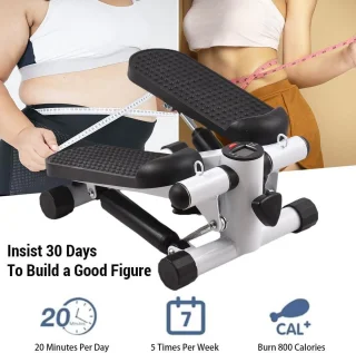 Swing Up-Down Mini Stepper met Weerstandsbanden LCD 100 kg
