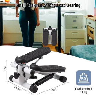 Swing Up-Down Mini Stepper met Weerstandsbanden LCD 100 kg