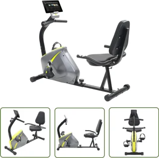 The Living Store Ligfiets Magnetische Hometrainer met Hartslagmeter