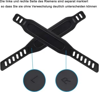 Thijox - 2 stuks universele pedaalriemen voor hometrainer