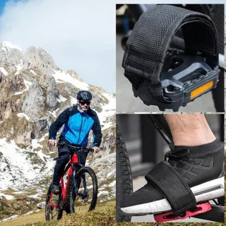 Thijox fietspedaalbanden 1 paar zwart