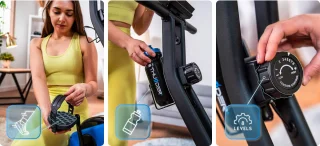 THUNDER Hometrainer TINY Opvouwbare Magnetische X-Bike