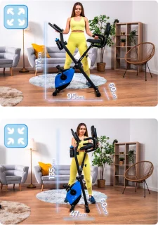 THUNDER Hometrainer TINY Opvouwbare Magnetische X-Bike