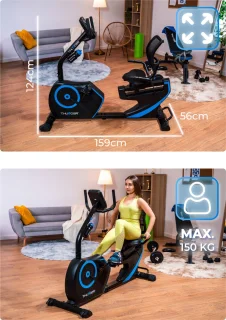 THUNDER OPAL Elektromagnetische Hometrainer Ligfiets