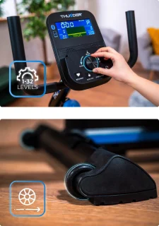 THUNDER OPAL Elektromagnetische Hometrainer Ligfiets