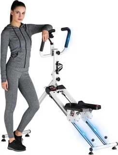 Trapstepper Klimmachine - Cardio Stepper - Zwart/Wit