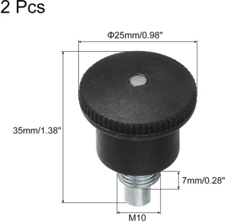 Trekveer met handgreep voor hometrainer, zwart, 2 stuks