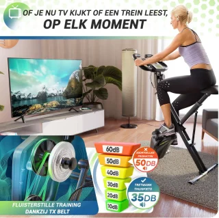 Tretmann Hometrainer Fiets Opvouwbaar Ergometer