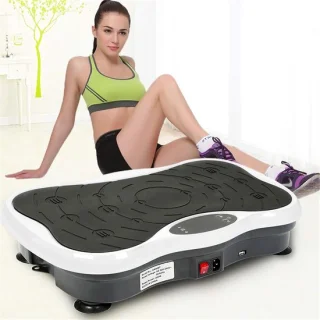 Trilplaat fitness plateau zwart