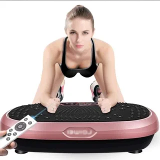 Trilplatform Fitness Vibratieplaat Trilmachine Zwart 60x34x13.5 cm