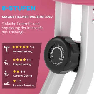 TRUUSK Hometrainer Roze/Wit