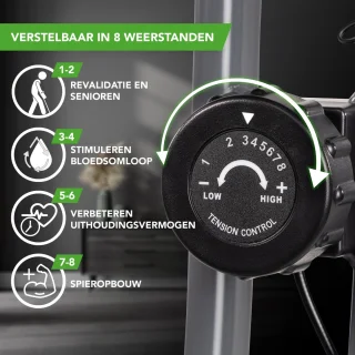 Tunturi Cardio Fit B25 X Hometrainer met Rugleuning
