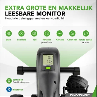 Tunturi Cardio Fit M40 Hometrainer inclusief Fietslabyrint en Moofit Cadence sensor