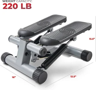 Unisex Mini Stepper Grijs Met LCD-Monitor